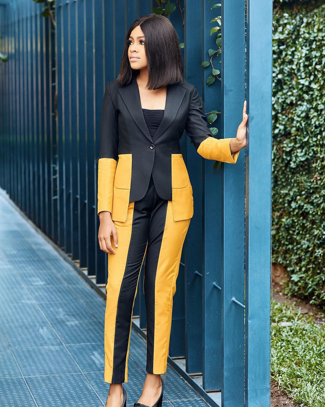Ensemble 2 pièces pour femme, pantalon et pantalon assortis, coupe slim, tenue de soirée ou de bal 