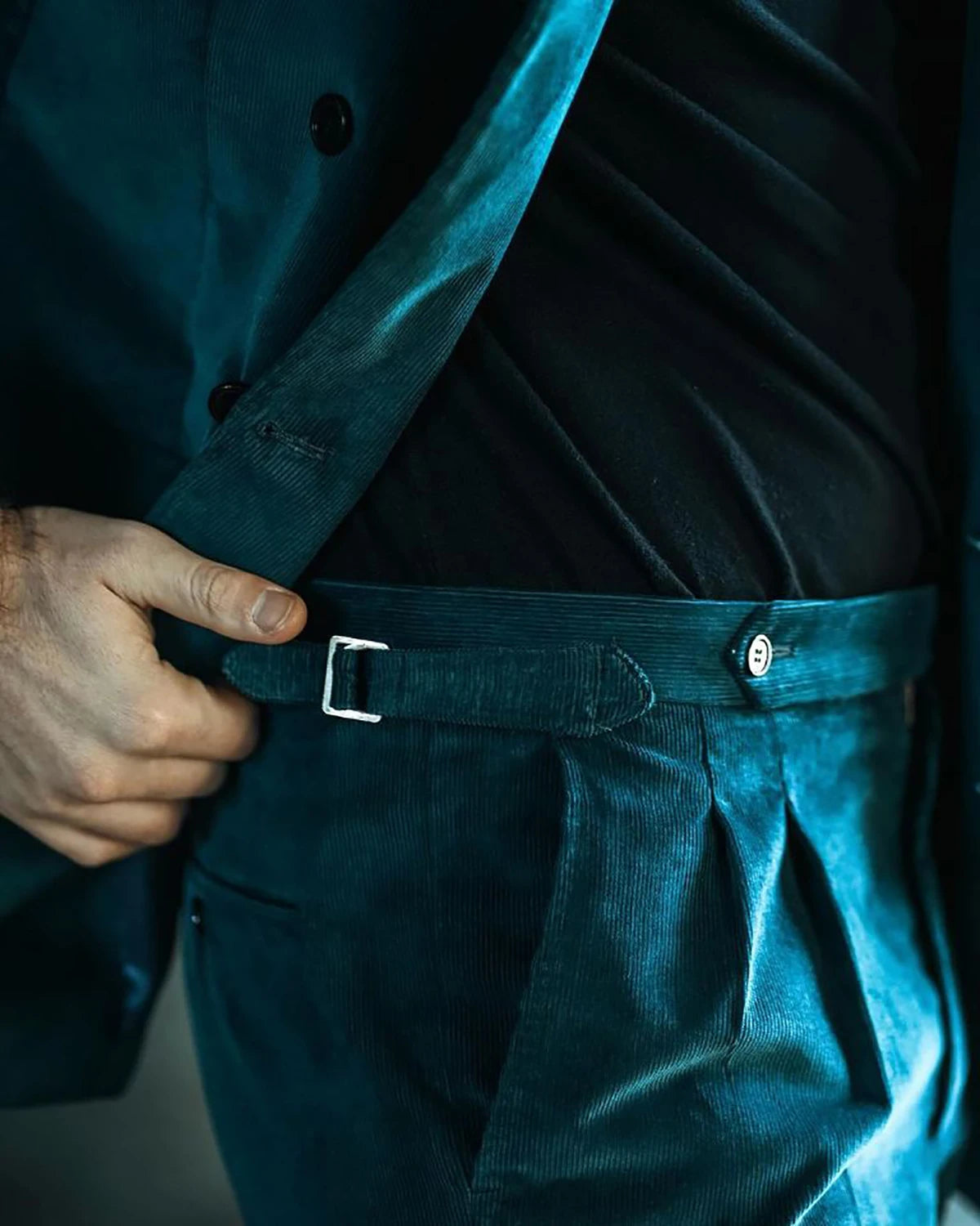 Costume de mariage en velours côtelé pour homme, smoking de fête sur mesure, 2 pièces, veste, pantalon, blazer, costume de chanteur de fête