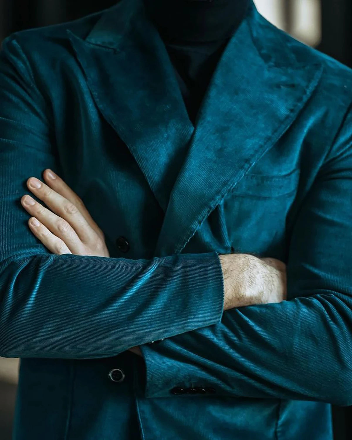 Costume de mariage en velours côtelé pour homme, smoking de fête sur mesure, 2 pièces, veste, pantalon, blazer, costume de chanteur de fête