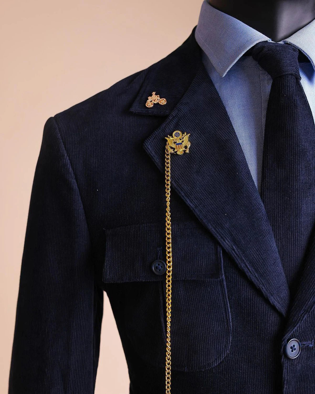 Costume homme 2 pièces en velours côtelé sur mesure, blazer et pantalon avec ceinture, tenue de travail décontractée, tenue de soirée sur mesure 