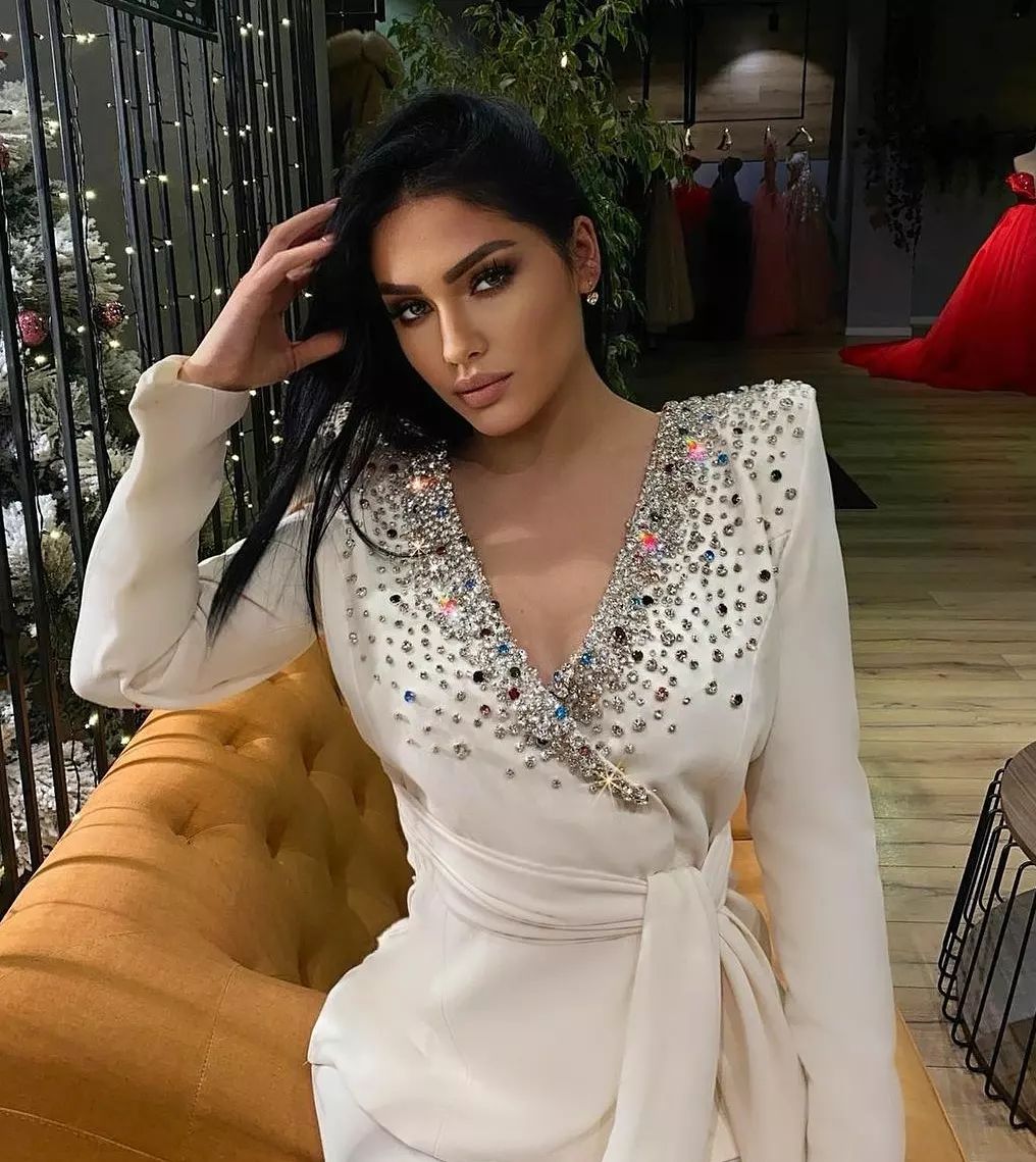 Crystal Rhinestone Mother Of The Bride Pant Suits Evening Party Outfit Women Tuxedos For Wedding (Jacket+Pants)