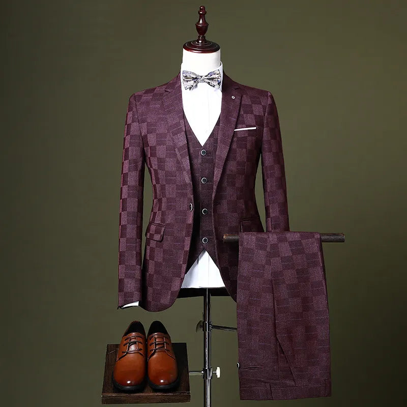 Costume de mariage sur mesure pour marié, blazer, pantalon, robe classique d'affaires