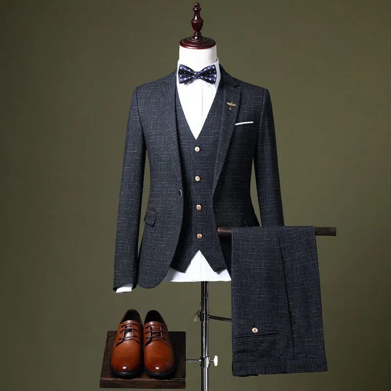 Costume de mariage sur mesure pour marié, blazer, pantalon, robe classique d'affaires