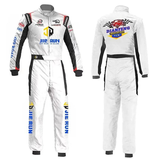 Unisex Racing Suit with Custom Logos and Multi-Color Options