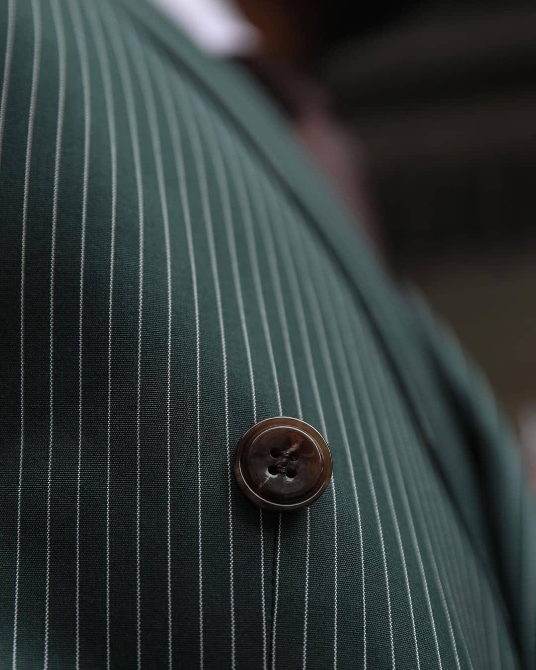 Esmoquin de rayas verde oscuro para hombre, traje de novio cruzado, traje de boda, pantalón, chaqueta, chaqueta y pantalón para fiesta de graduación y negocios. 