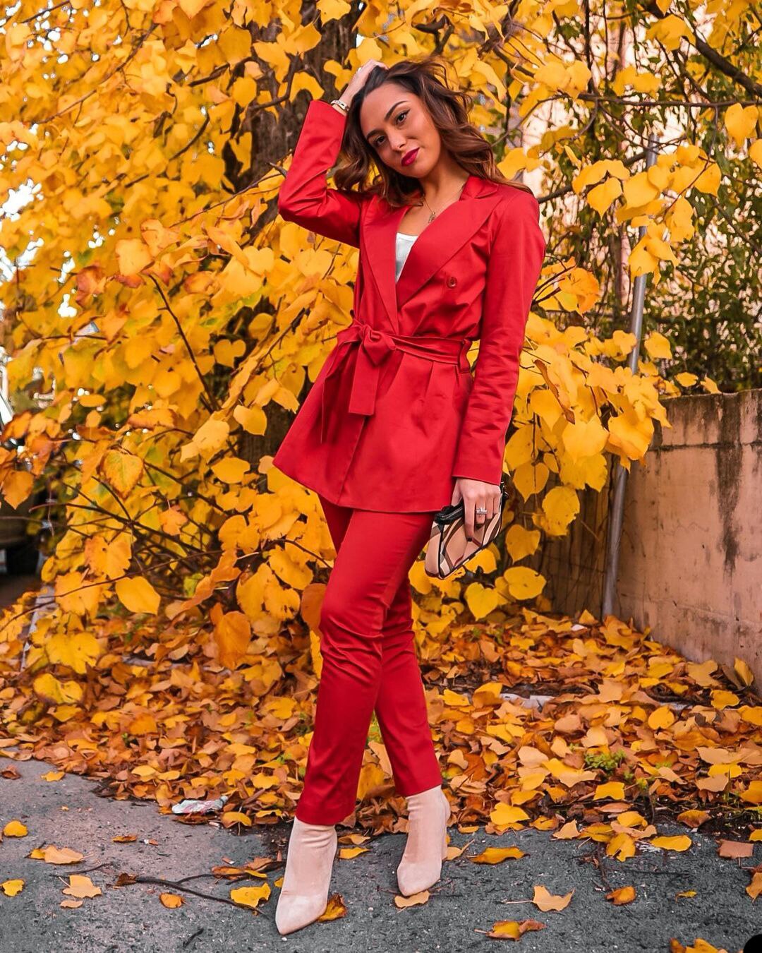 Trajes de dama rojo oscuro para boda, corte entallado, conjunto de pantalones para mujer, esmoquin para fiesta de noche, ropa de calle, 2 piezas 