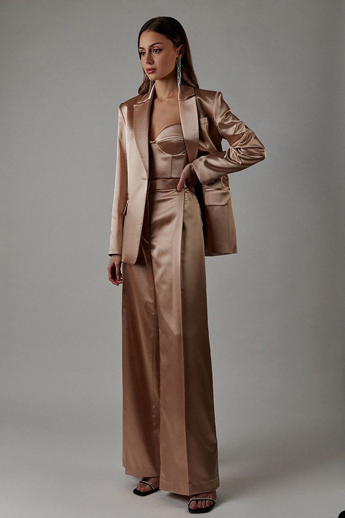 Ensemble 3 pièces pour mère de la mariée, costume de bureau formel, blazer pour femme, tenue de bal, de soirée, d'affaires 