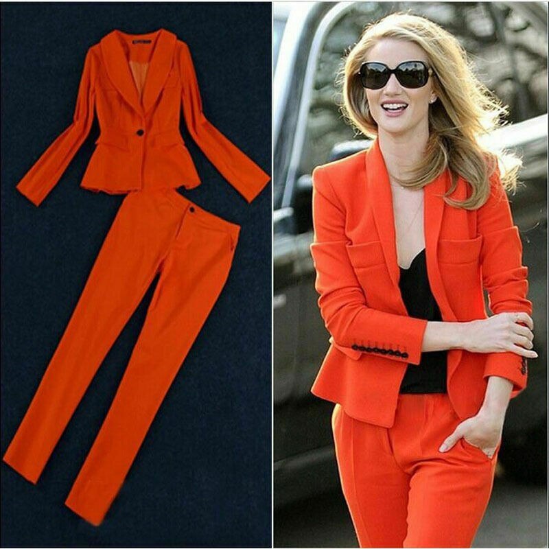 Costume de créateur pour mère de la mariée, costume d'affaires pour femme, blazer à revers pointus pour mariage (veste + pantalon) 