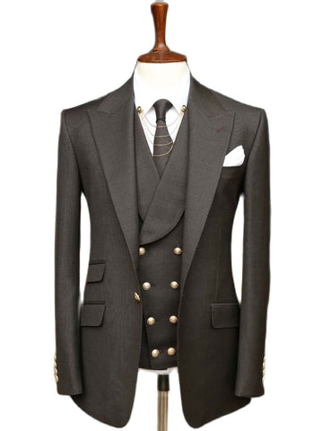 Man Suit 3 Pieces Ternos For Men Blazer Sets Wedding Dress Formal Business Jacket Vest Trousers