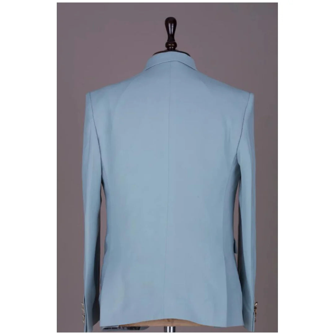 Elegant Wedding Men Suits Slim Tailor-Made Applique Groom 3-Pieces Coat Vest Pant Formal Occasions Party Singer Costume Made