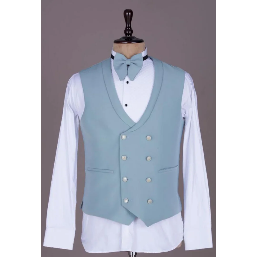 Elegant Wedding Men Suits Slim Tailor-Made Applique Groom 3-Pieces Coat Vest Pant Formal Occasions Party Singer Costume Made