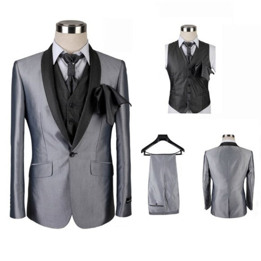 Trajes de noche para hombre, traje de boda, esmoquin, traje de novio para graduación, traje de tres piezas Peaky Blinder (chaqueta, pantalón y chaleco). 