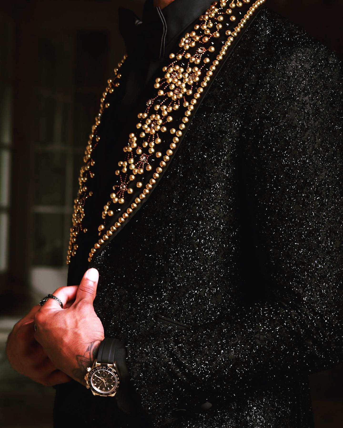Exquisitos trajes de boda de lujo para hombre con cuentas, corte entallado, a medida, para novio, 3 piezas, para ocasiones formales, fiestas, cantantes. 