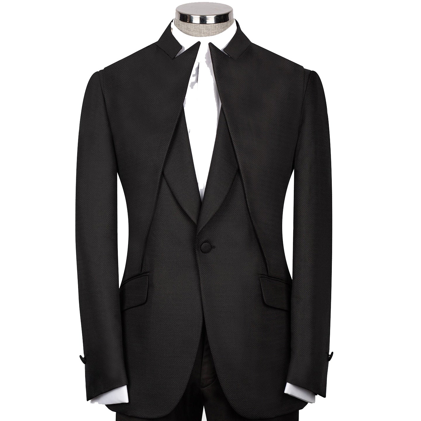 Traje de boda de diseño de moda para hombre, nuevo, cuello alto, caballero, a medida, para novio, 2 piezas, ocasiones formales, cantante, personalizado.