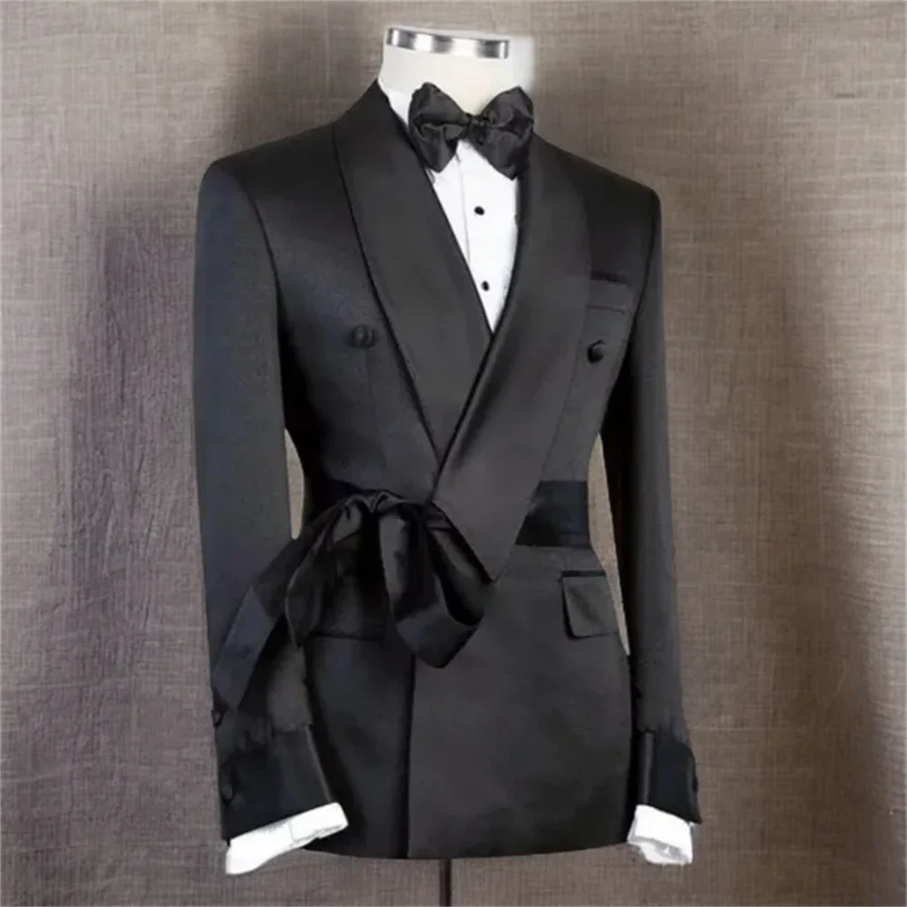 Traje de negocios informal de 2 piezas para hombre, traje formal, blazer y pantalones