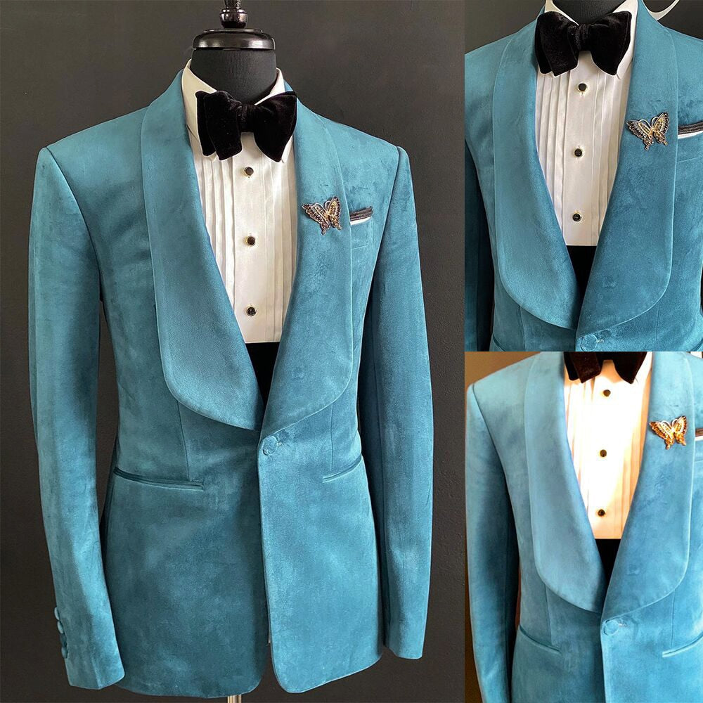 Costume deux pièces en flanelle pour homme, style vintage, veste et pantalon, sur mesure, en velours, idéal pour un mariage, tendance en hiver 