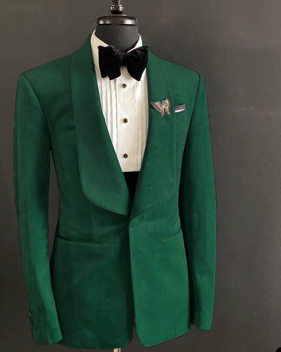 Costume deux pièces en flanelle pour homme, style vintage, veste et pantalon, sur mesure, en velours, idéal pour un mariage, tendance en hiver 