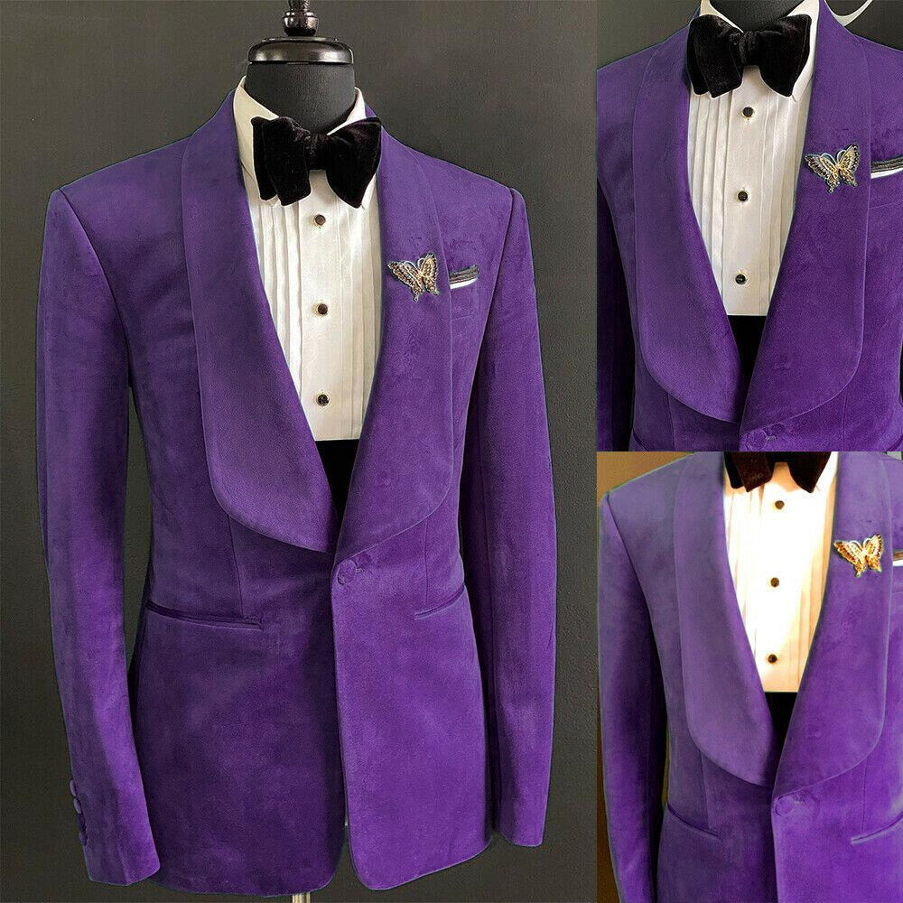 Costume deux pièces en flanelle pour homme, style vintage, veste et pantalon, sur mesure, en velours, idéal pour un mariage, tendance en hiver 