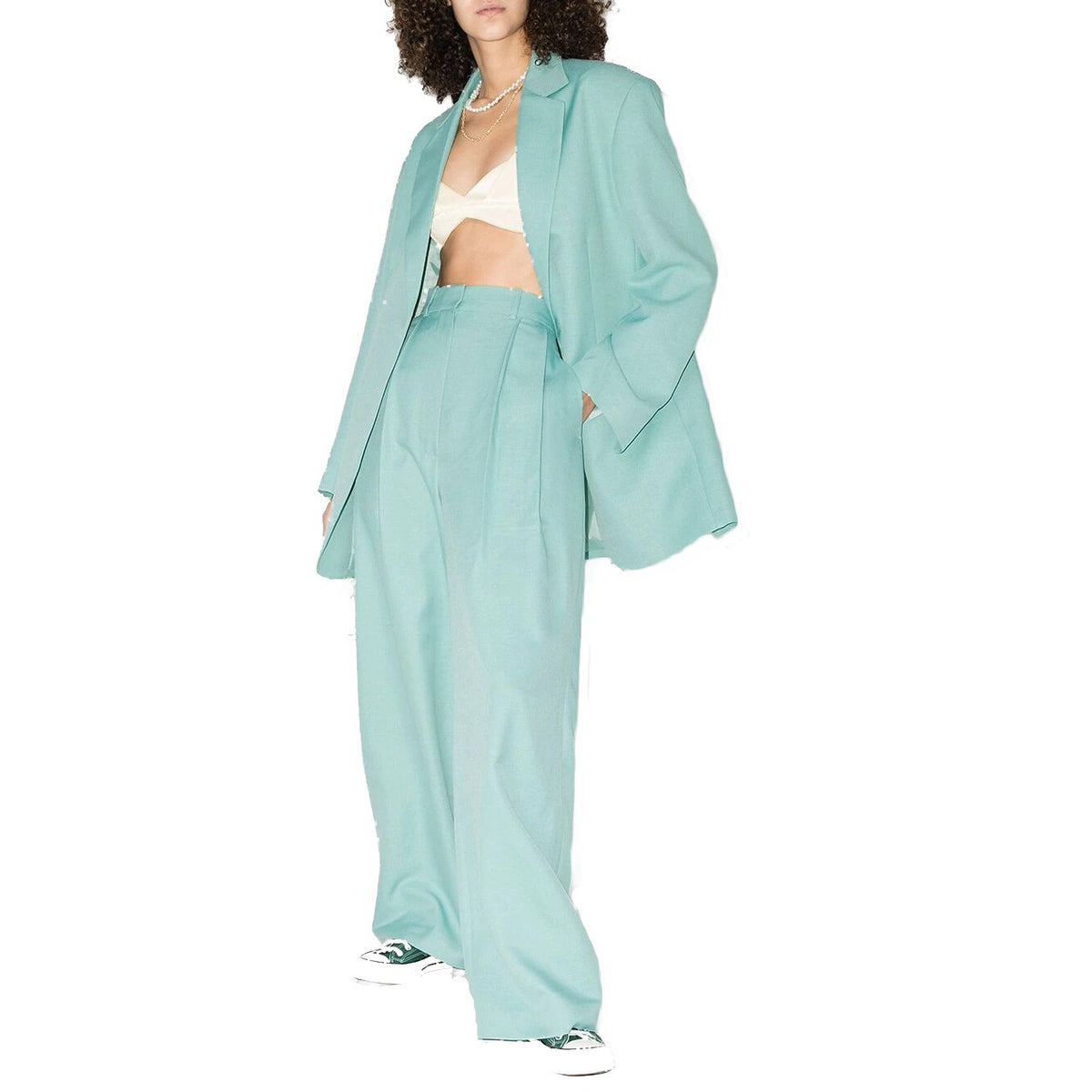 Mint Green Women Blazer Suits Slim Fit Mother of the Bride Tuxedos With Belt Prom Party Guest Wedding Wear 2 Pieces
