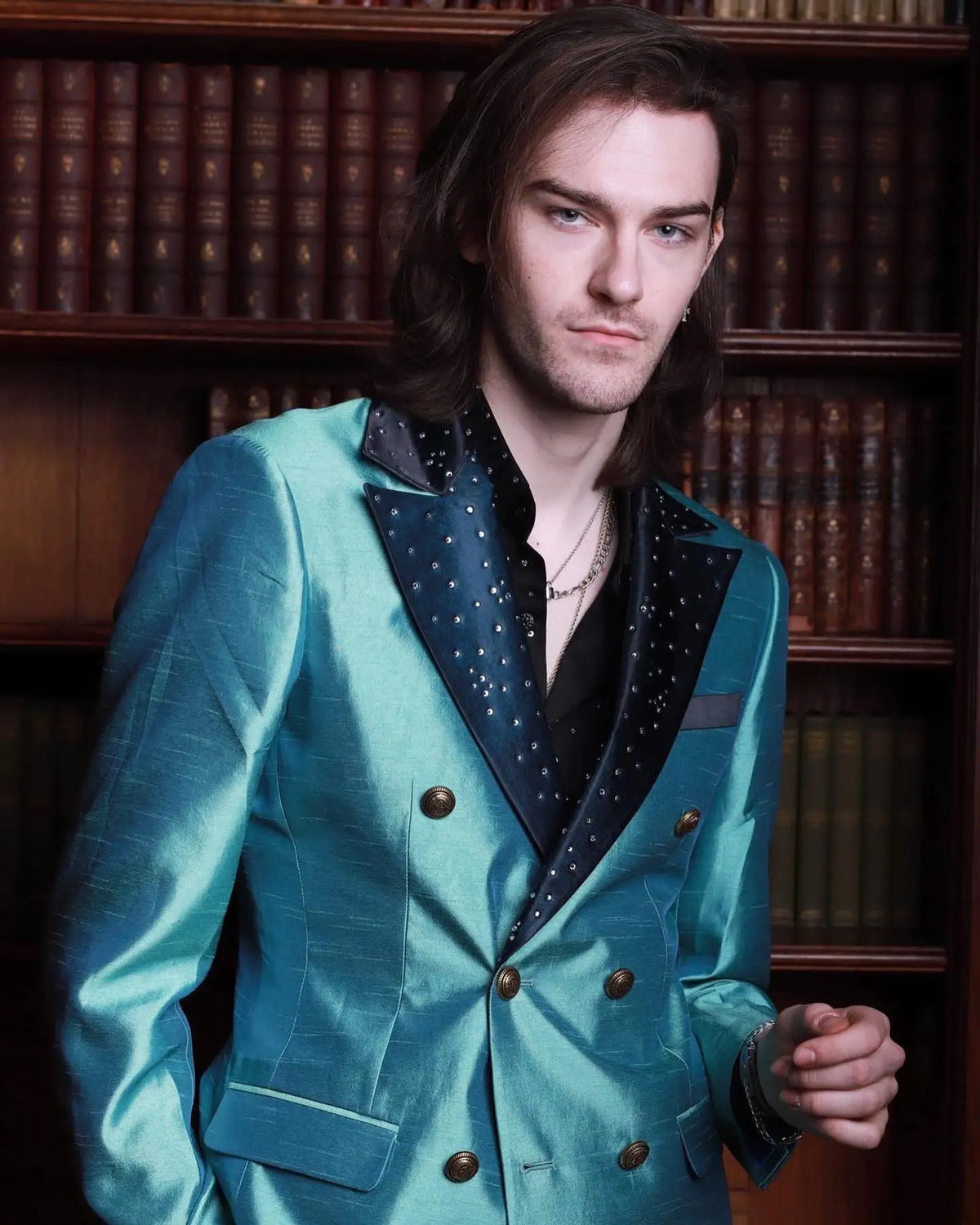 Fashion Shiny Surface Wedding Men Suits Elegant Tailor-Made Groom 2-Pieces Coat Pant Formal Occasions Party Singer Costume Made
