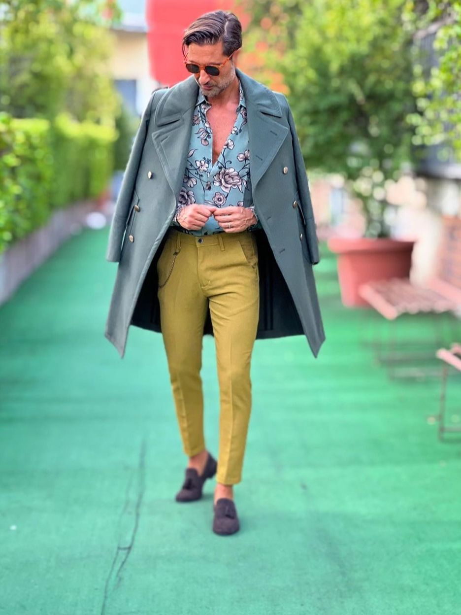 Manteau d'hiver tendance pour homme, long, une pièce, en laine vert noirâtre, grande taille, blazer formel en coton, pour le travail
