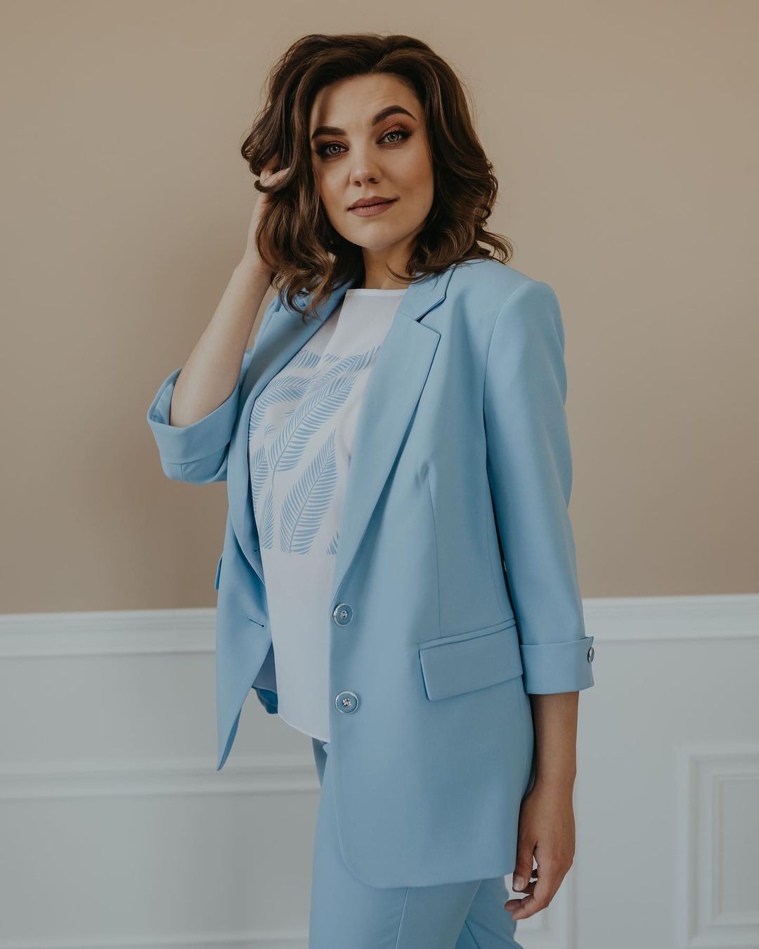Trajes formales de trabajo para mujer, holgados y de ocio, para invitados de fiesta de graduación, trajes de pantalón a medida (chaqueta + pantalón) 