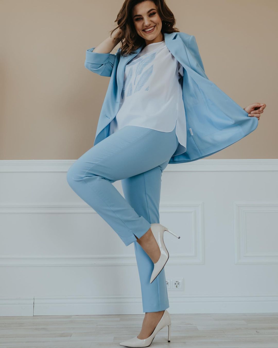 Trajes formales de trabajo para mujer, holgados y de ocio, para invitados de fiesta de graduación, trajes de pantalón a medida (chaqueta + pantalón) 
