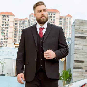 Traje de talla grande para hombre, talla grande, fertilizante XL, profesional, holgado, elástico, chaqueta gruesa, abrigo, vestido de novia.