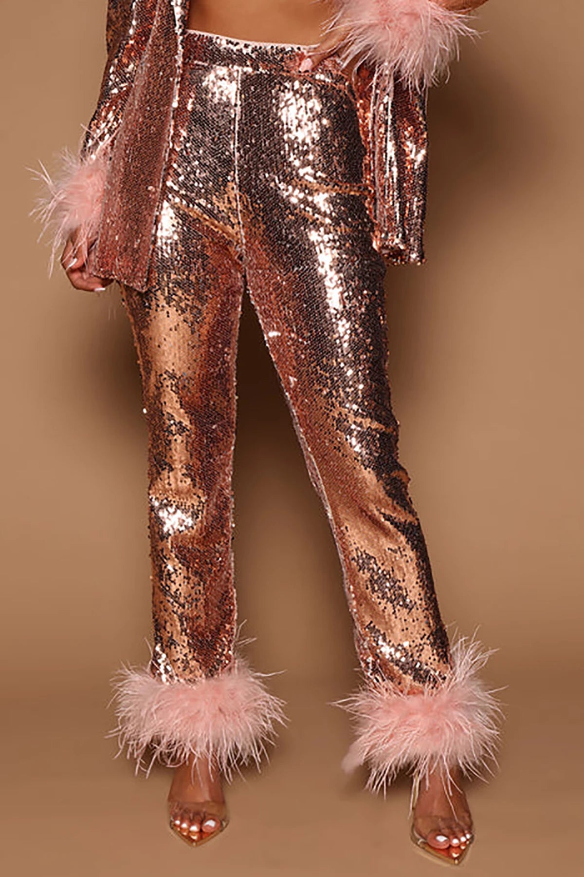 Robes à plumes 2 pièces à revers pointus, veste à un bouton, croisée, bal de promo, soirée formelle, sur mesure