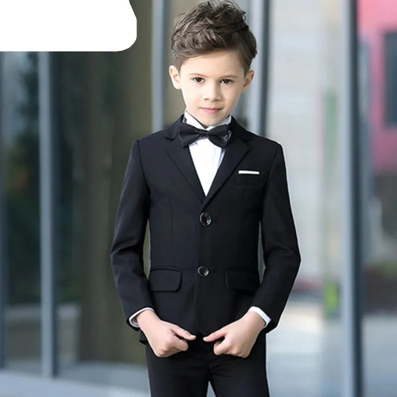 Traje formal para niños para boda, niños, fiesta blanca, blazer, pantalones, traje de bautismo, disfraz para niños, caballeros, adolescentes, conjunto de esmoquin de graduación 