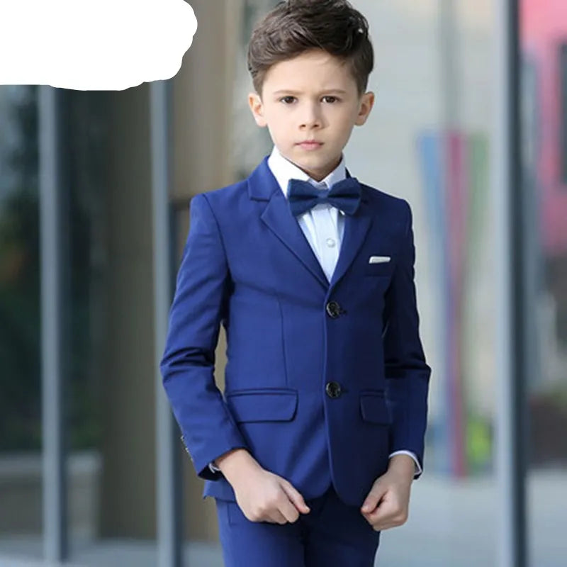 Traje formal para niños para boda, niños, fiesta blanca, blazer, pantalones, traje de bautismo, disfraz para niños, caballeros, adolescentes, conjunto de esmoquin de graduación 