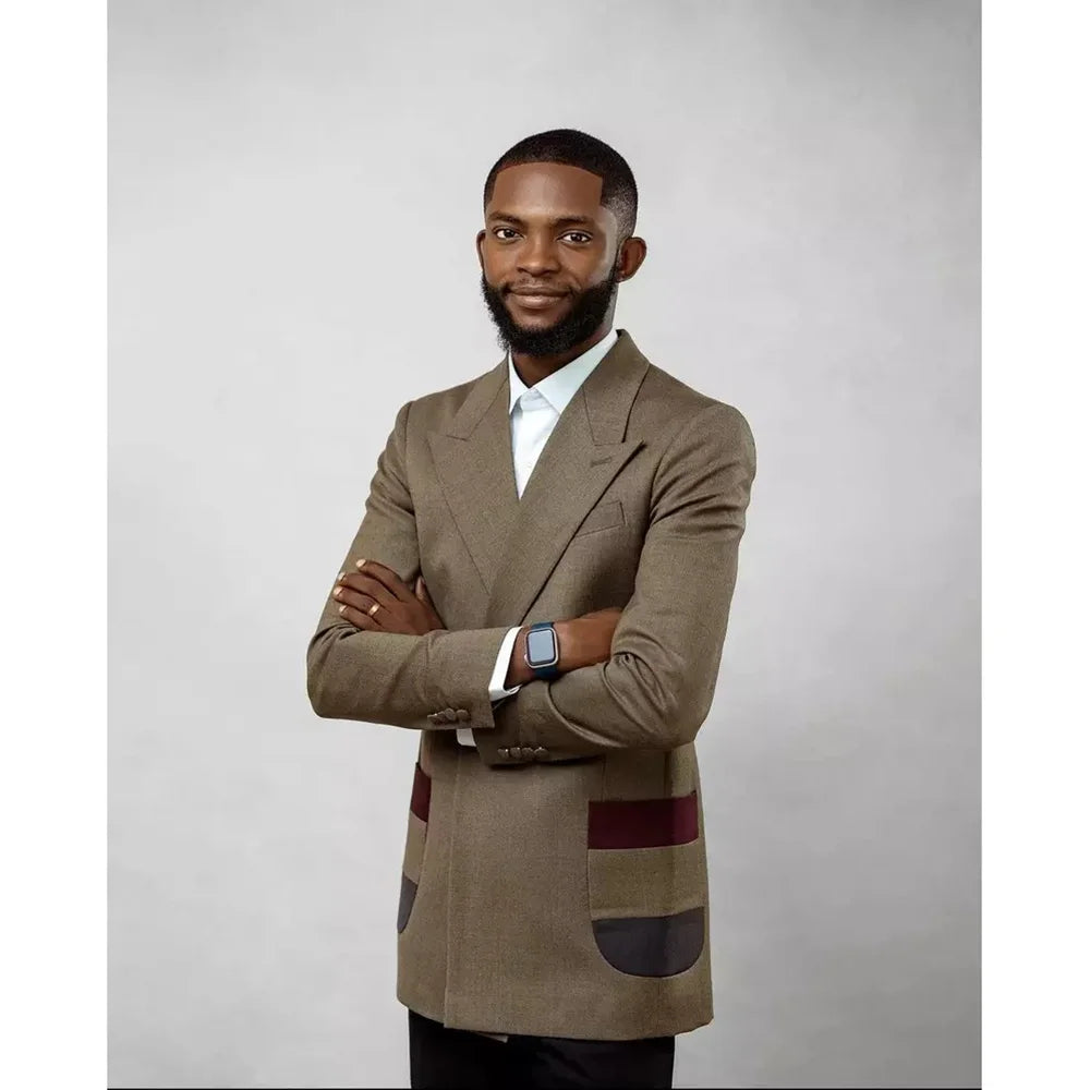 Costume formel croisé pour homme, slim, plat, longueur standard, blazer, robe de mariée de luxe, 2 pièces, veste et pantalon