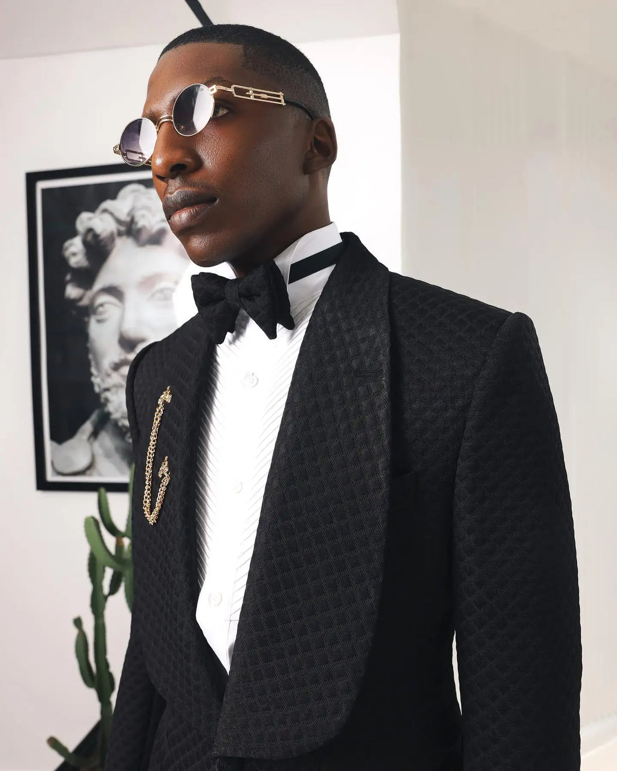 Formal Men Wedding Suits Shawl Lapel 3 Pcs (Jacket+Pant+Vest) Long Coat Autumn Prom Evening Party For Male Custom Made