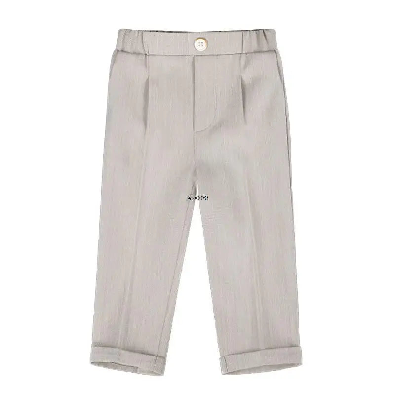 Pantalones formales para niños de la escuela, pantalones de fotografía para cumpleaños, bodas, pantalones clásicos de moda para niños grandes, disfraz 