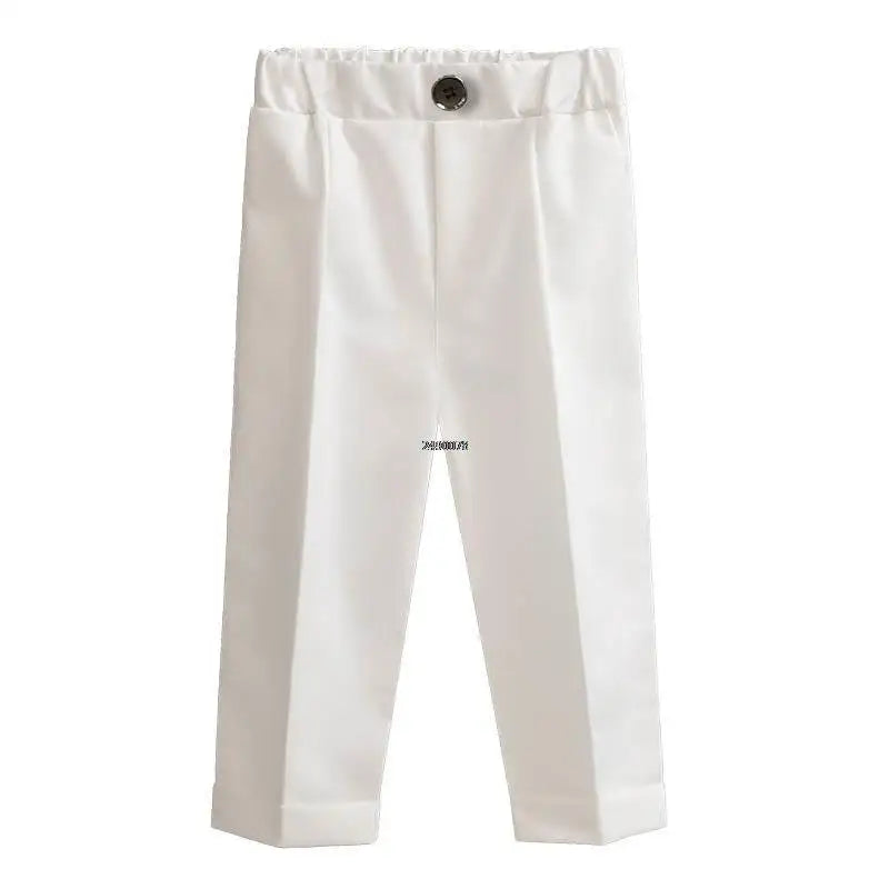 Pantalones formales para niños de la escuela, pantalones de fotografía para cumpleaños, bodas, pantalones clásicos de moda para niños grandes, disfraz 