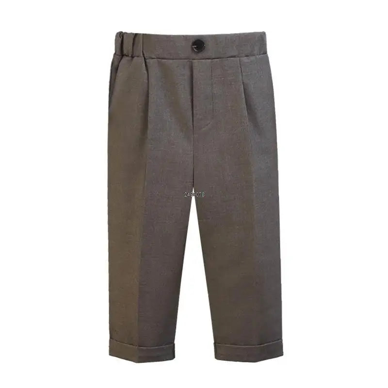 Pantalones formales para niños de la escuela, pantalones de fotografía para cumpleaños, bodas, pantalones clásicos de moda para niños grandes, disfraz 