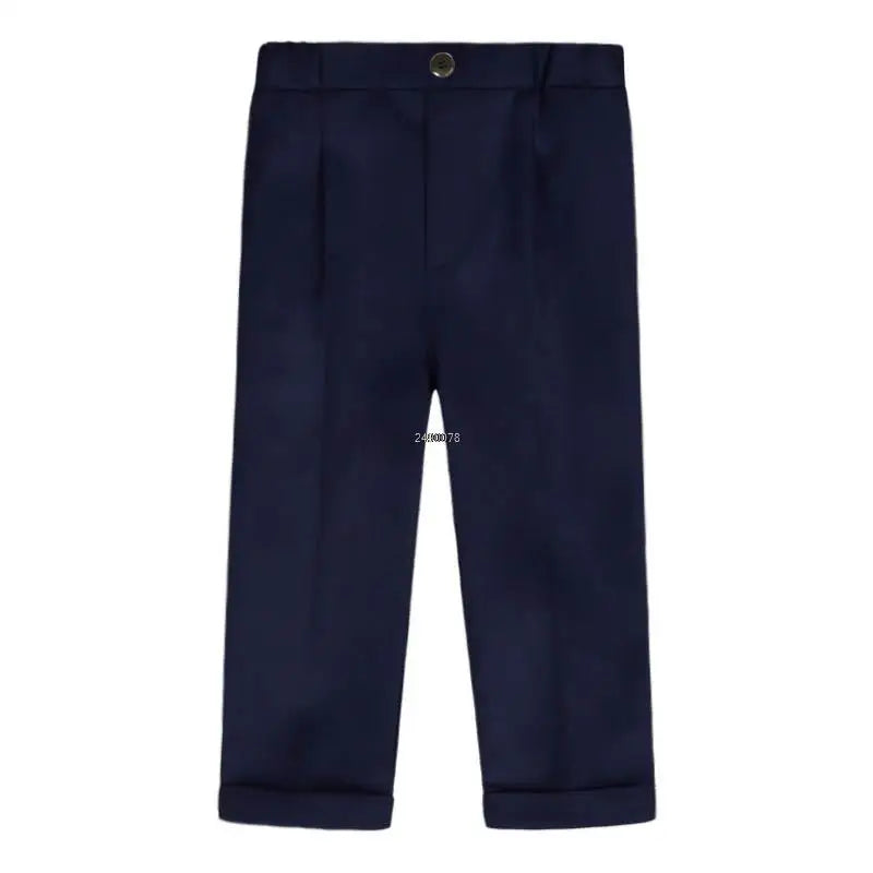 Pantalones formales para niños de la escuela, pantalones de fotografía para cumpleaños, bodas, pantalones clásicos de moda para niños grandes, disfraz 