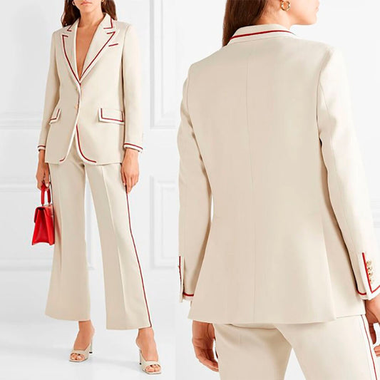 Formal Work Mother of the Bride Pants Suit Slim Fit Women Ladies Evening Party Business Wear For Wedding 2 pcs