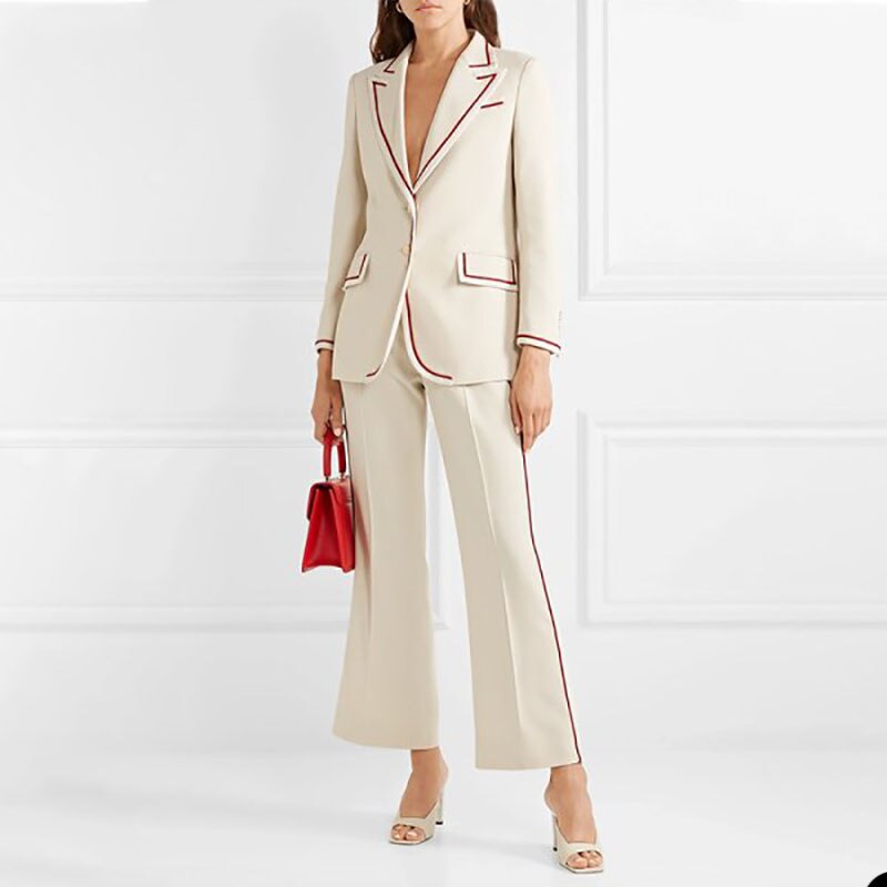 Formal Work Mother of the Bride Pants Suit Slim Fit Women Ladies Evening Party Business Wear For Wedding 2 pcs