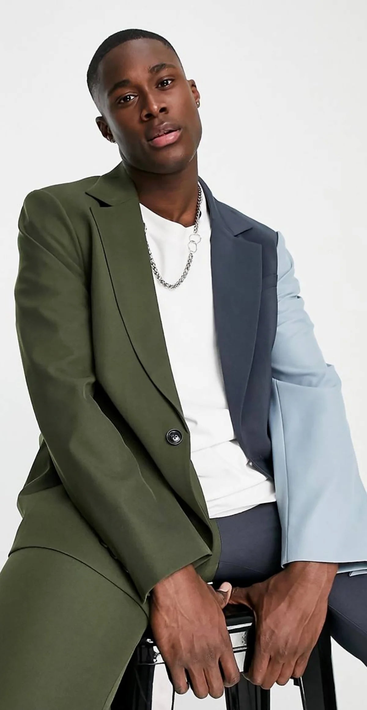 Gentle Men Suit Tailor-Made 2 Pieces Blazer Pants One Button Splicing Wedding Groom Business Causal Prom Tailored