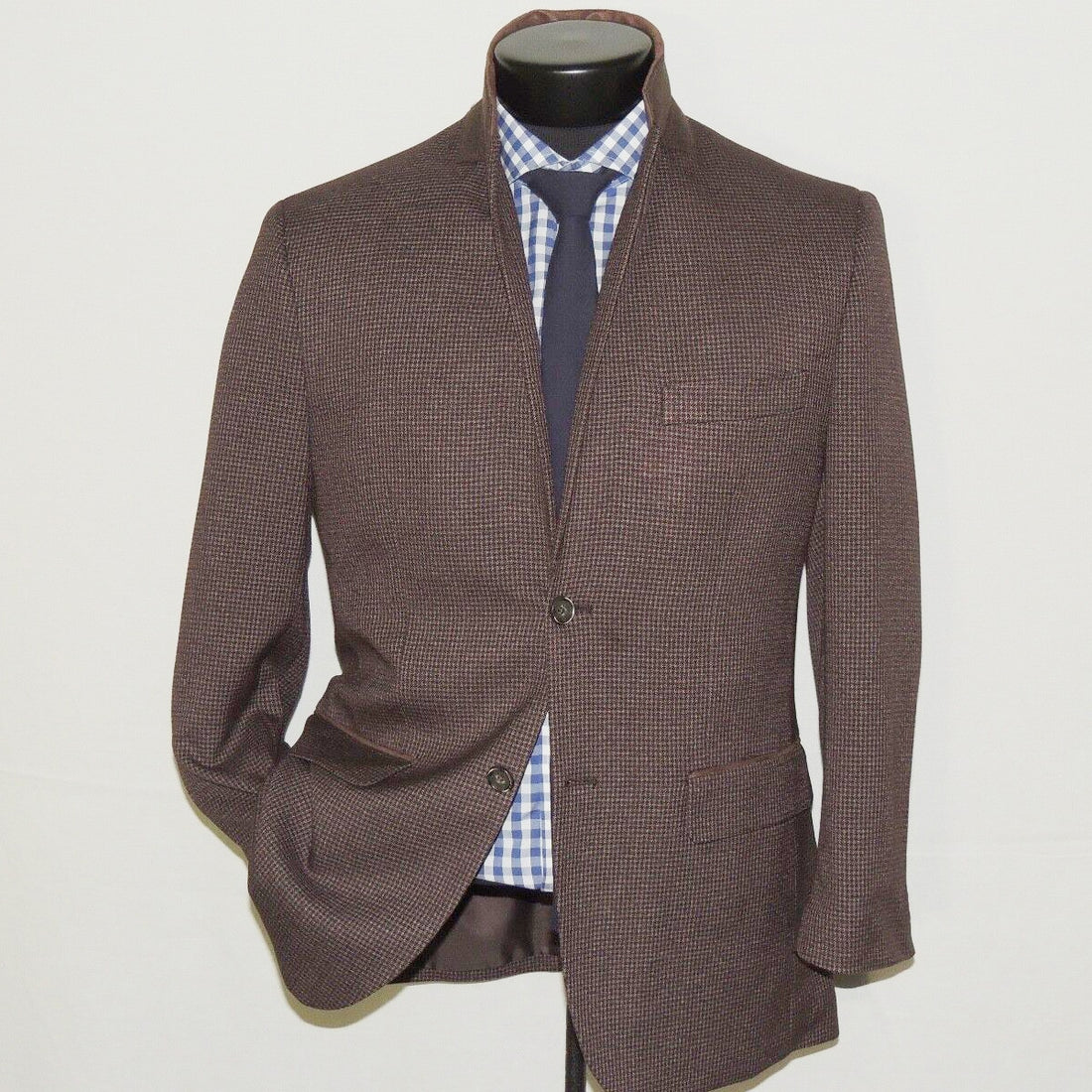 Gentleman Business Men's Suit New Small Lattice Suede Collar Tailor-Made Groom One Coat Formal Occasions Singer Party Customized