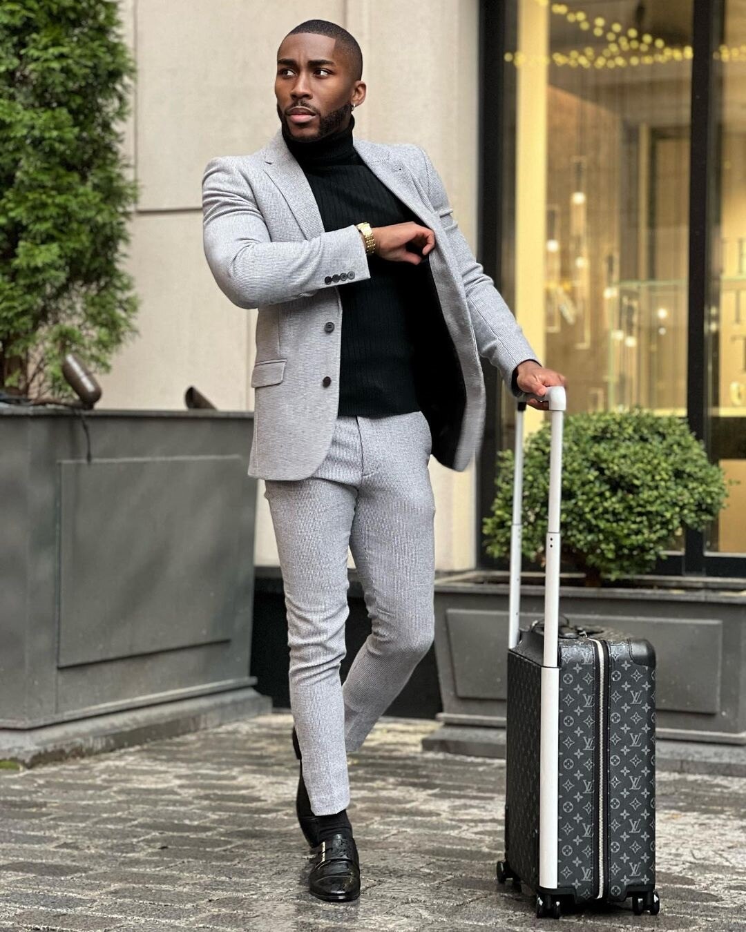 Traje gris para hombre, de un solo pecho, a medida, de dos piezas, chaqueta, pantalones, para hombre de negocios, traje formal para ocasiones especiales. 