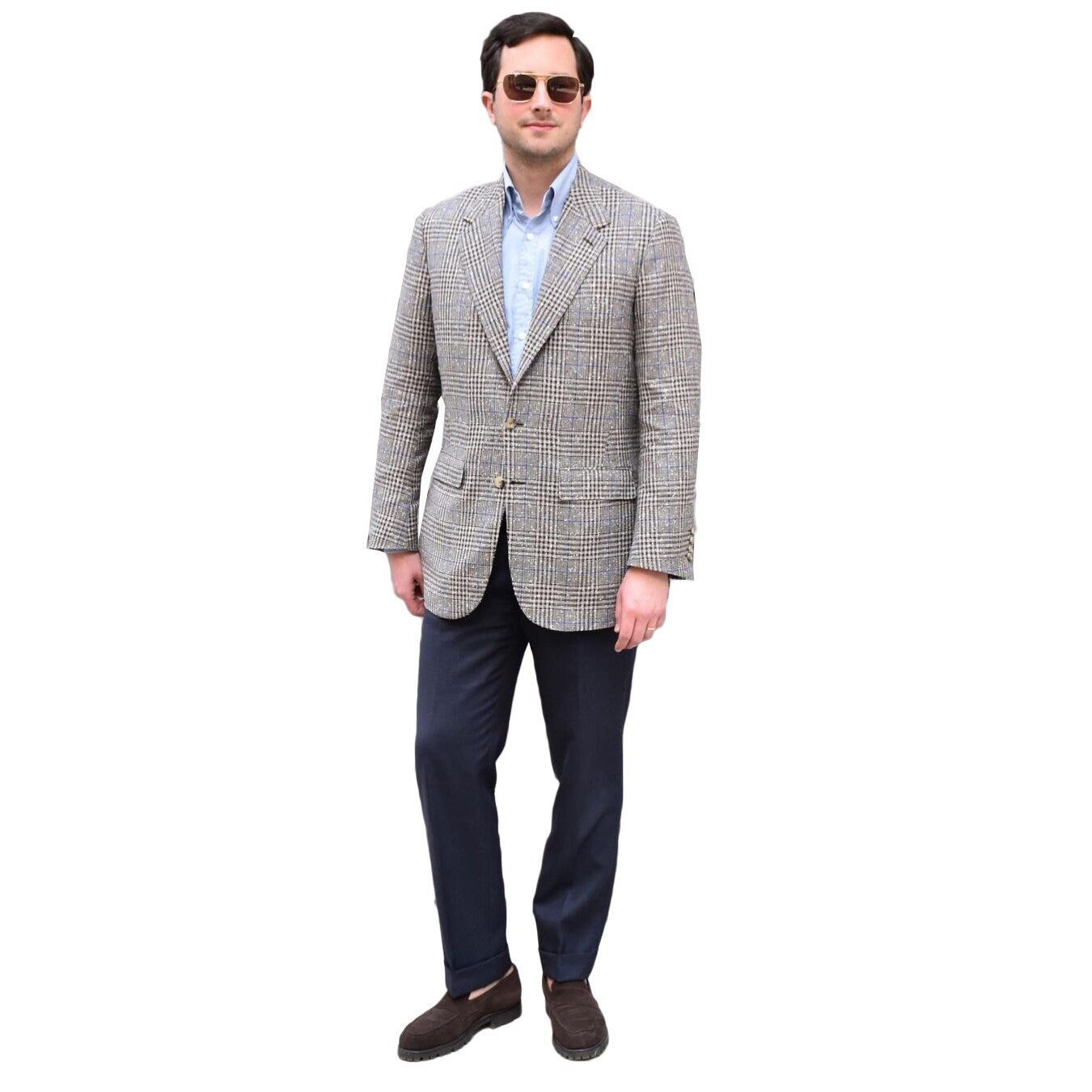 Grey Striple Classic men Suit Single Breasted Tailor-Made One-Pieces Jacket Designer Groom Formal Occasion Costume Made