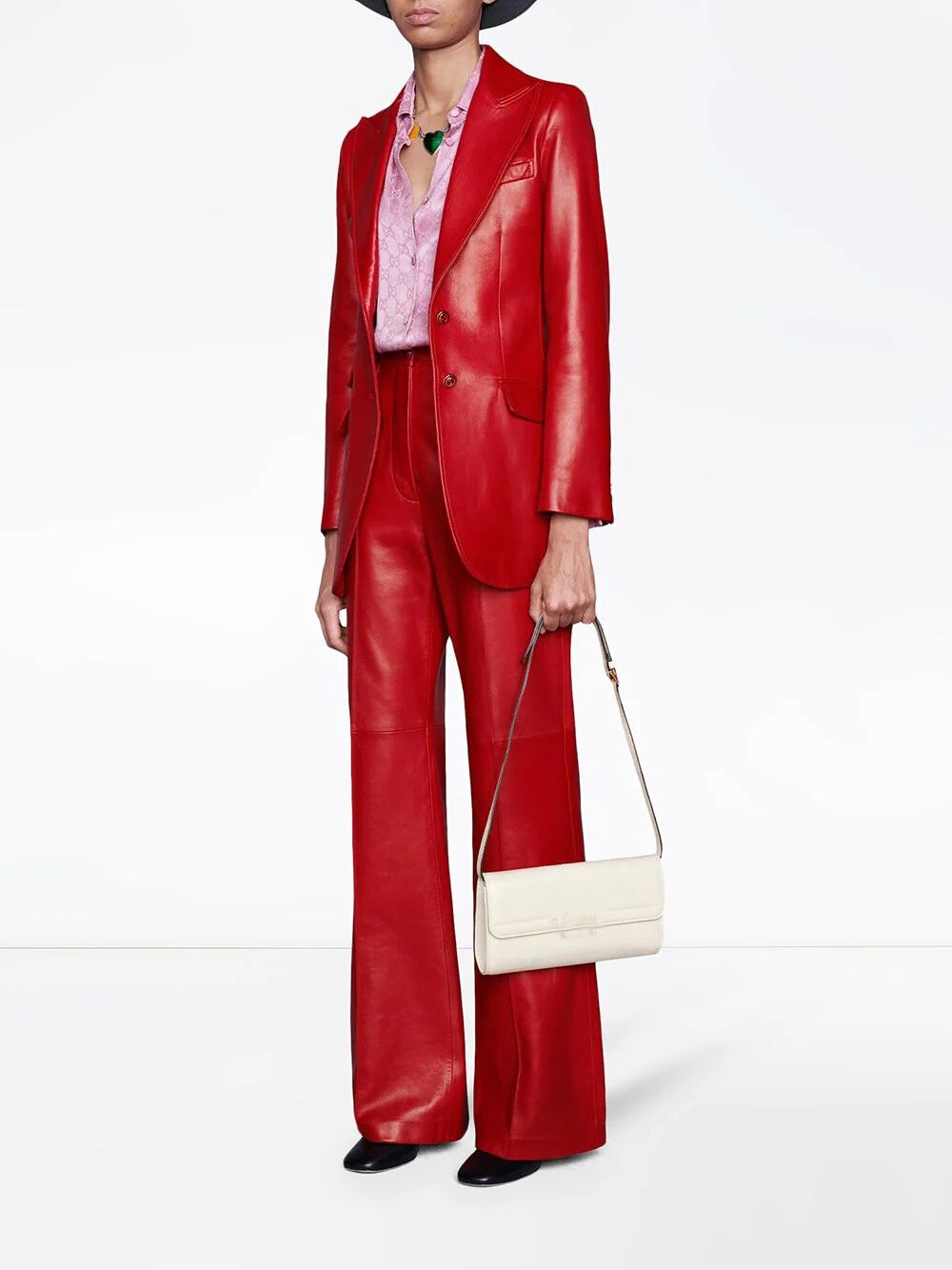 Red Leather Women Blazer Suits Slim Fit Mother of the Bride Tuxedos Prom Party Guest Wedding Wear 2 Pieces