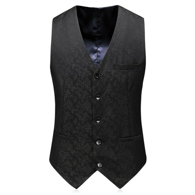 Smoking trois pièces grande taille pour homme, costume croisé multi-boutons, décontracté, jacquard, blazer