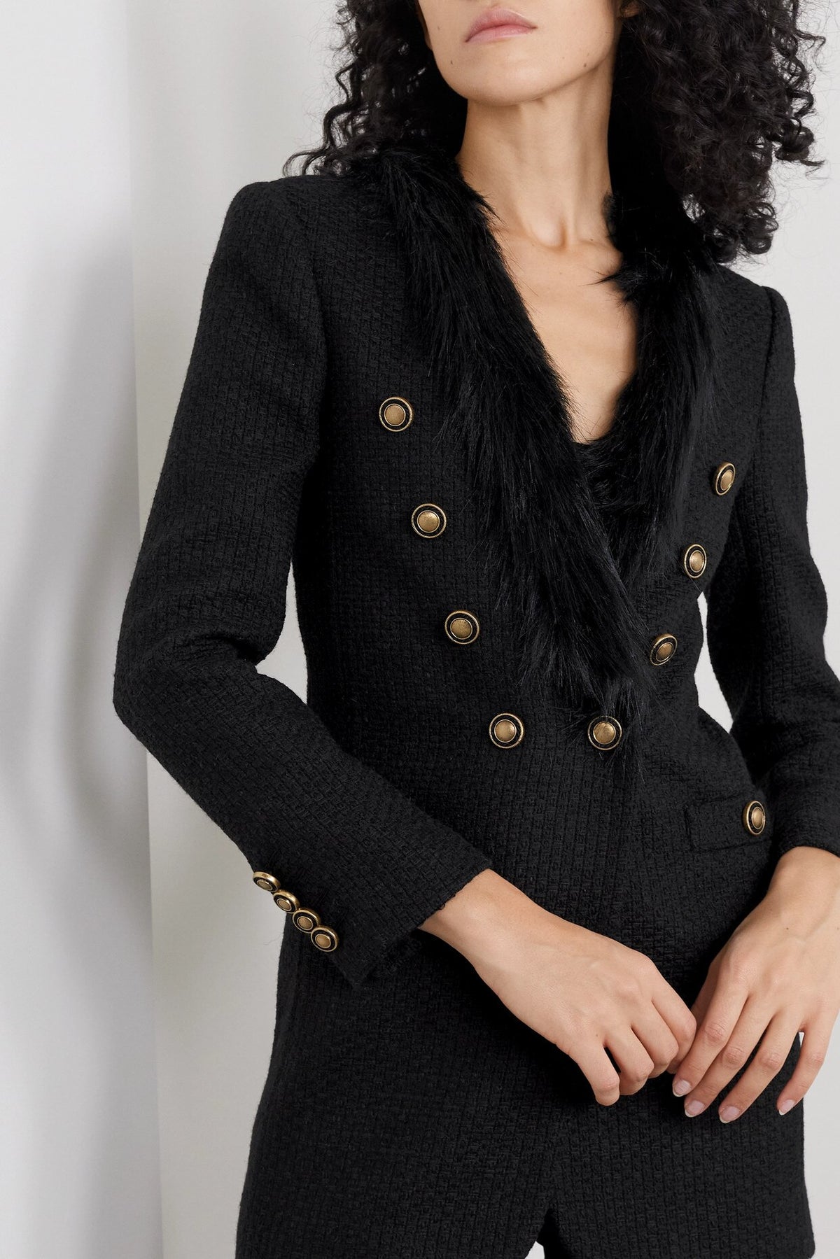 Ensemble de smoking noir chaud en plumes d'autruche pour femme, tenue de soirée, blazer, tenue de cérémonie pour mariage (veste + pantalon) 