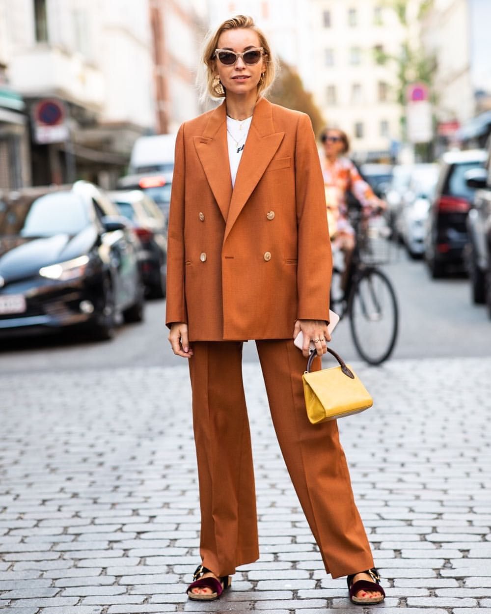 Conjunto de ropa de calle para mujer, blazer de manga larga, pantalones de boda, traje de oficina para mujer, conjuntos deportivos de dos piezas 