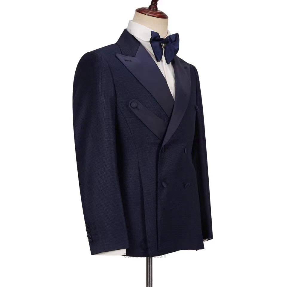 Costume homme Slim Fit Mariage Marié Smoking Soirée Chanteur 2 Pièces Blazer Pantalon Costume Formel