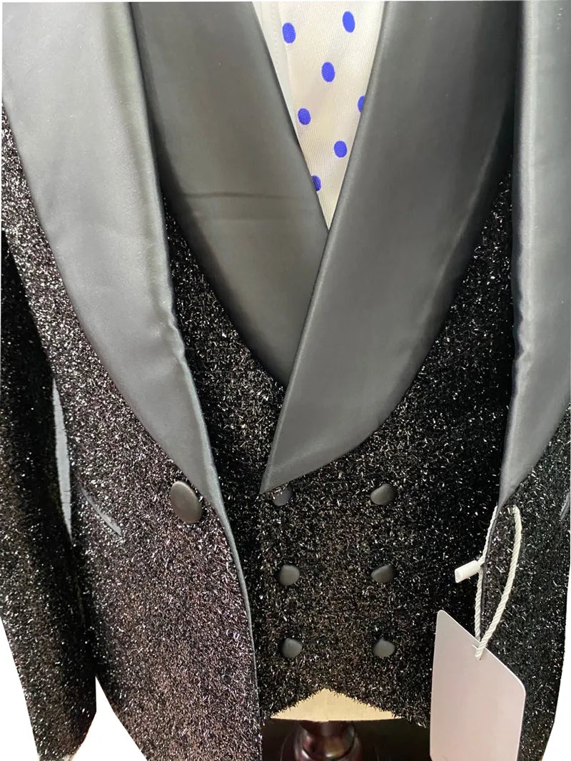 Costumes pour hommes Boutique Groom Casual Slim fit style britannique ensemble 3 pièces robe de soirée de mariage smoking 