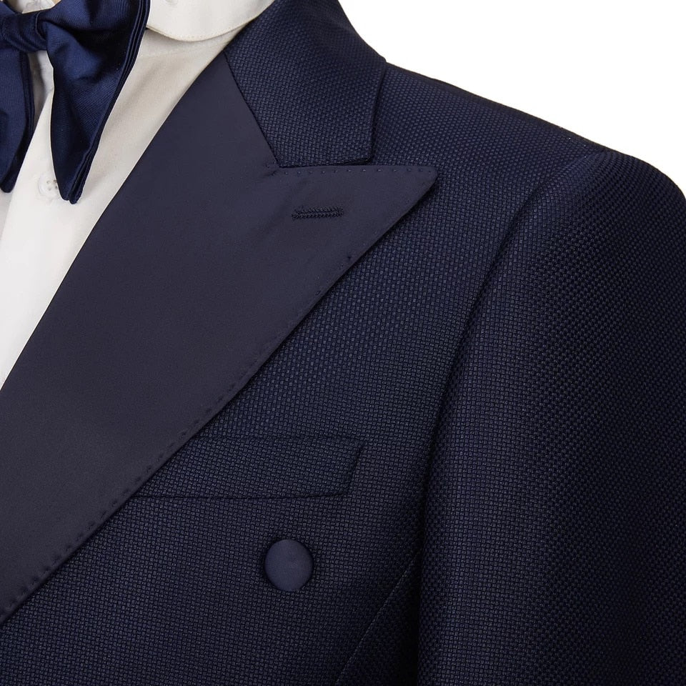 Costume homme Slim Fit Mariage Marié Smoking Soirée Chanteur 2 Pièces Blazer Pantalon Costume Formel